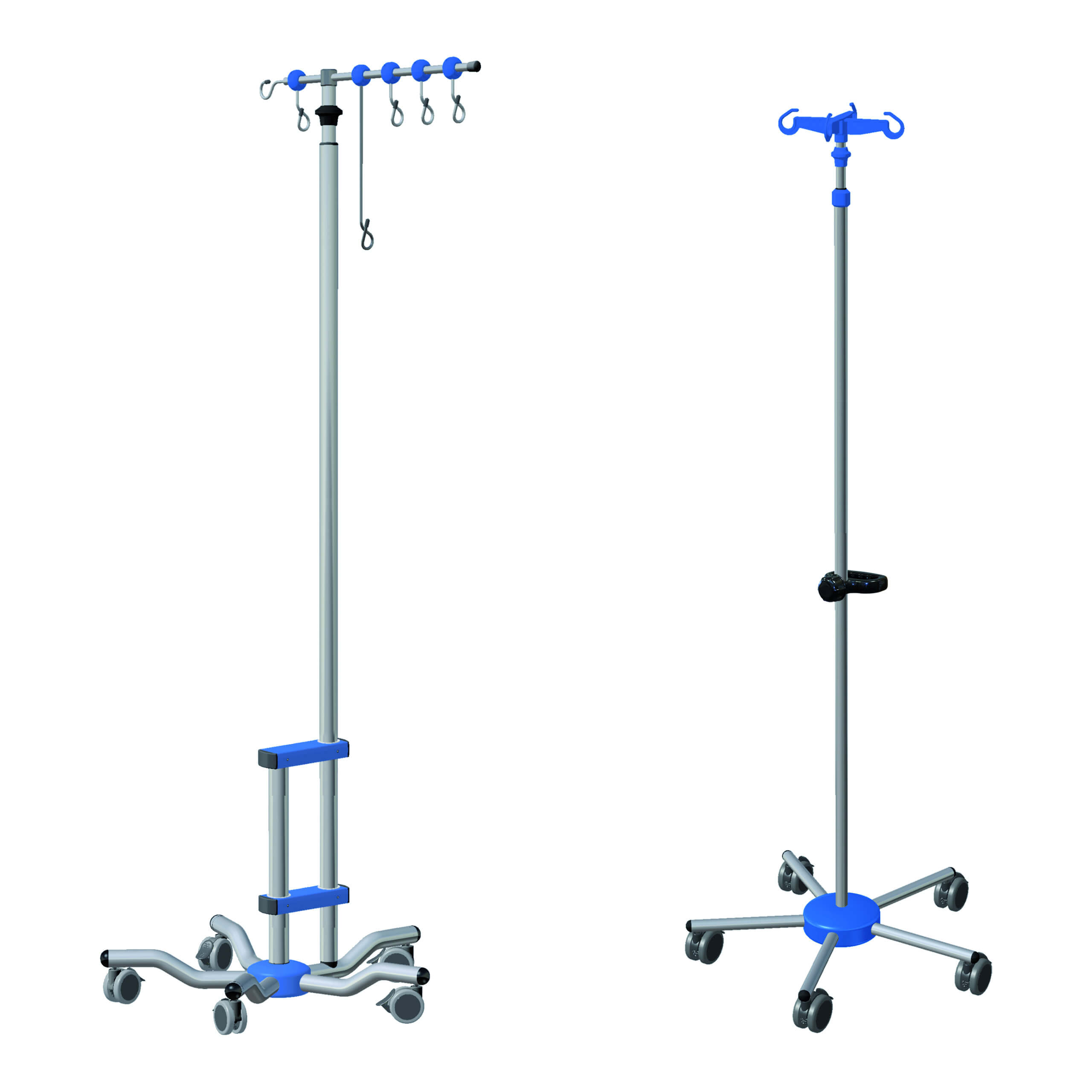 Pied roulant Multivoies 8 pompes Compatible avec les accessoires Link et Multifix.