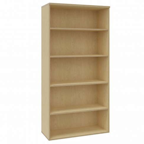 Bibliothèque ouverte mélaminé Arial - h. 202,1 x l. 100 cm - 4 tablettes