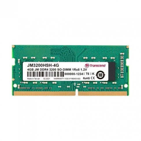 Barrette de RAM SODIMM - Transcend JM3200HSH-4G - DDR4 - 3200 MHz - 4 Go - non ECC