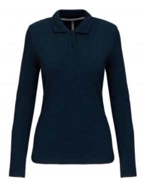 Polo femme manches longues - K244C - Toptex - 100% coton - couleur et taille choix