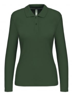 Polo femme manches longues - K244C - Toptex - 100% coton - couleur et taille choix