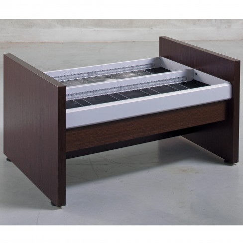 Bac à CD et DVD sur pieds mélaminé Magisteo - enfant - l. 90 cm