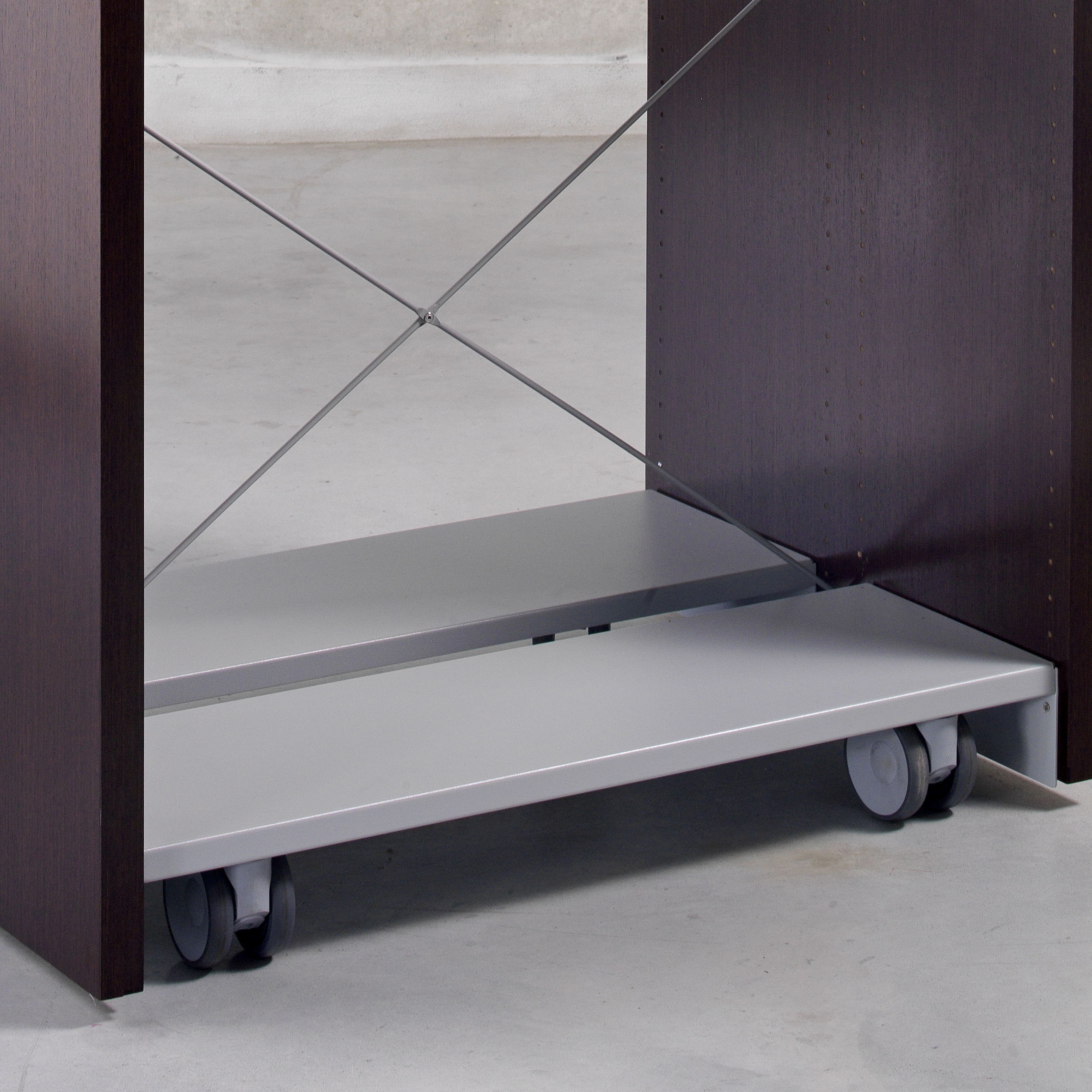 Socle 4 roulettes pour structure double face Magisteo - l. 60 cm - élement suivant