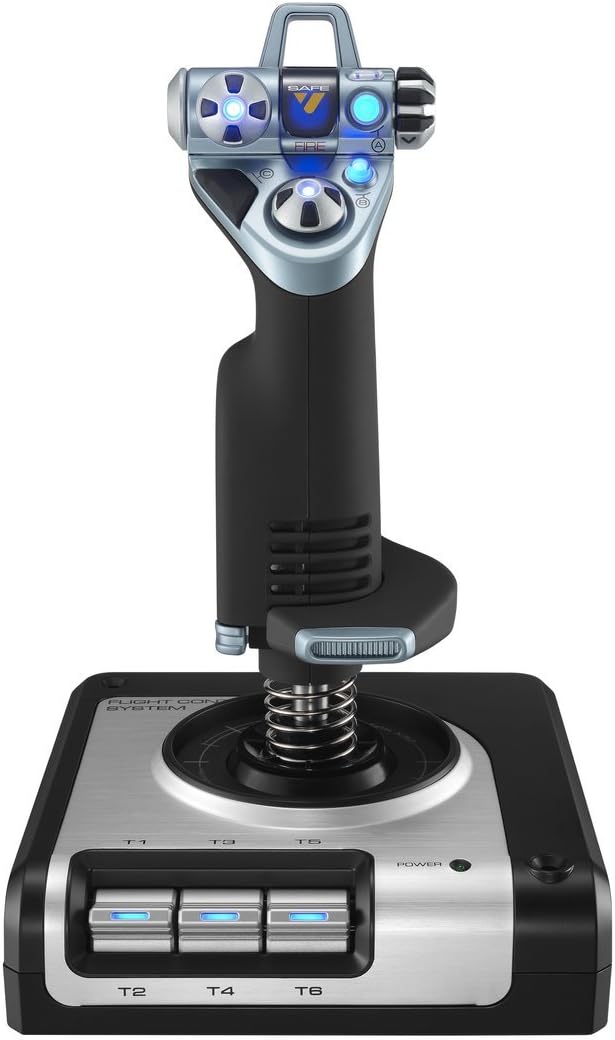 Simulateur de vol Logitech Saitek 3M X52 - filaire USB - poignée réglable