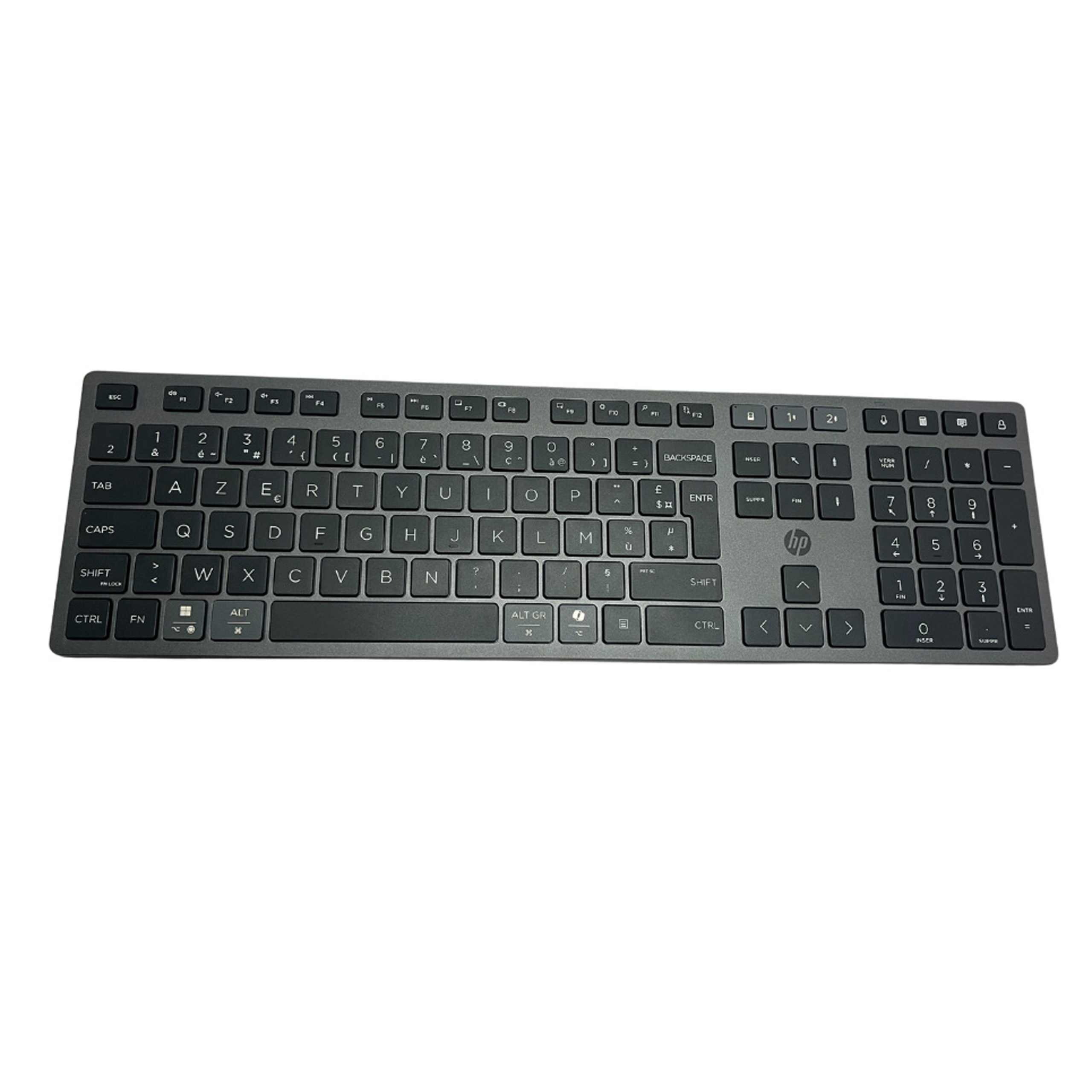 Clavier AZERTY sans fil - HP Premium - rechargeable - micro USB - noir