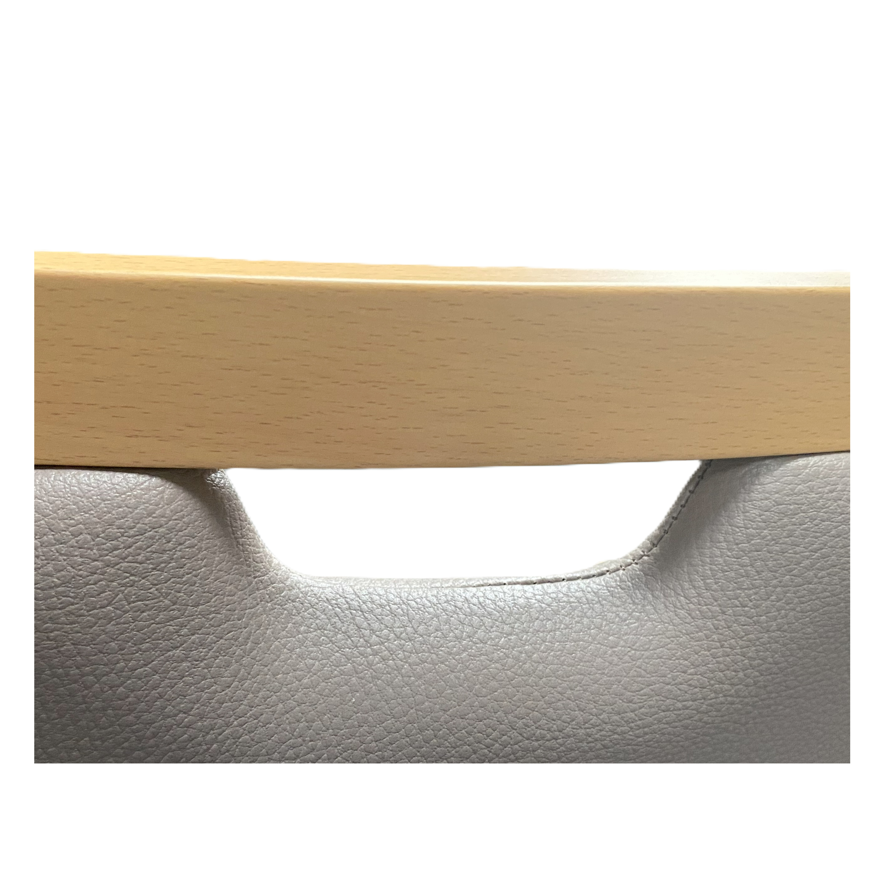Chaise rembourrée - Risto - assise et dossier textile enduit - 4 pieds bois