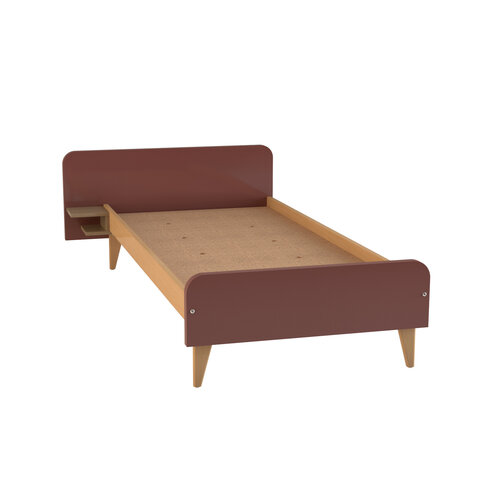 Lit avec chevet intégré - Lagune - 80 x 200 cm - sommier panneau