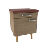 Chevet avec tiroir et porte - Lagune - l. 45 x h. 60 x pr. 41,5 cm