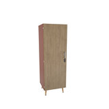 Armoire 1 porte Lagune - l. 60 x h. 180,8 x pr. 56,9 cm - mi-penderie et mi-lingère