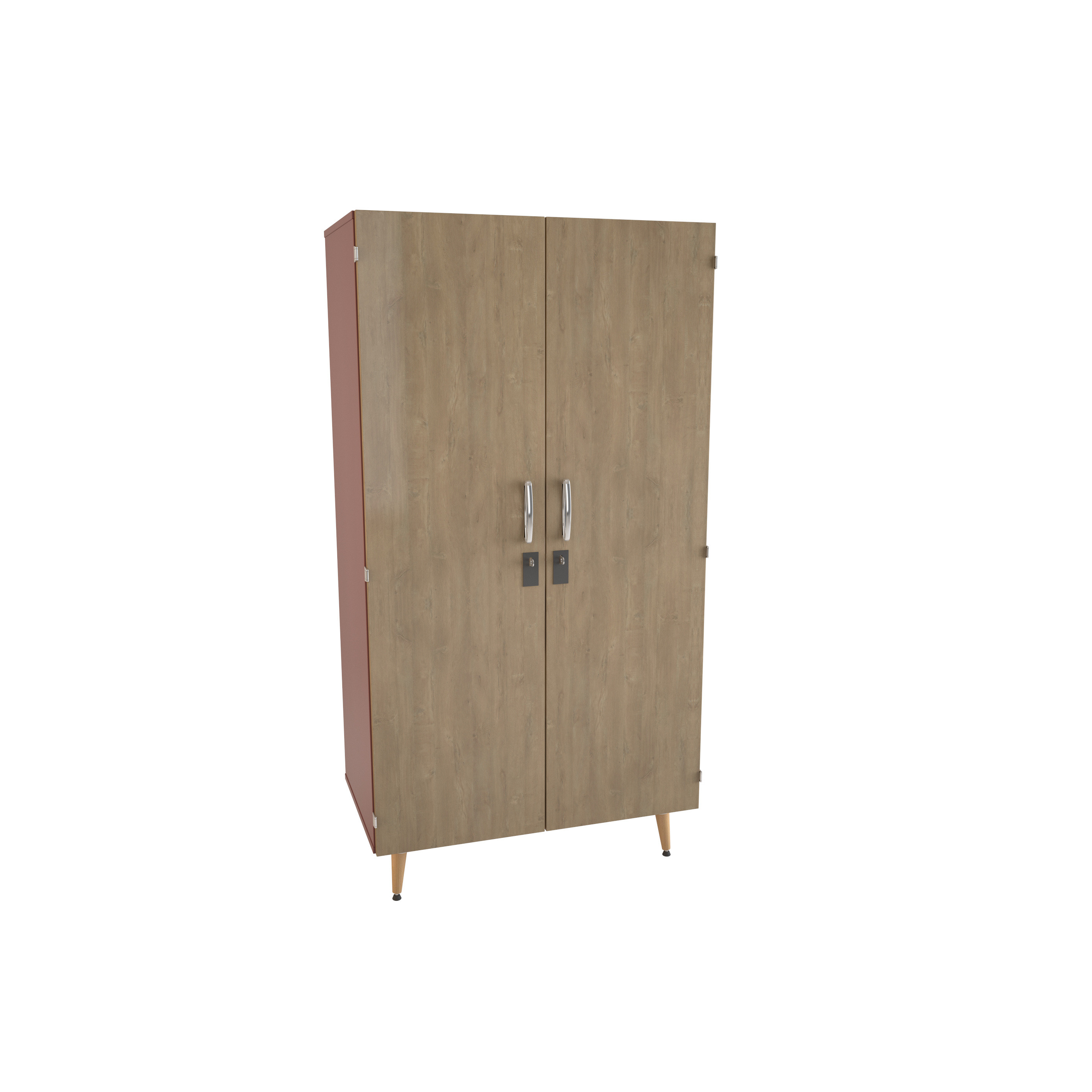 Armoire 2 portes Lagune - l. 95 x h. 180,8 x pr. 56,9 cm - penderie