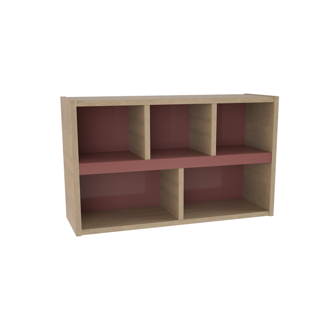 Etagère murale - Lagune - l. 75 x h. 45 x pr. 24 cm - 5 niches