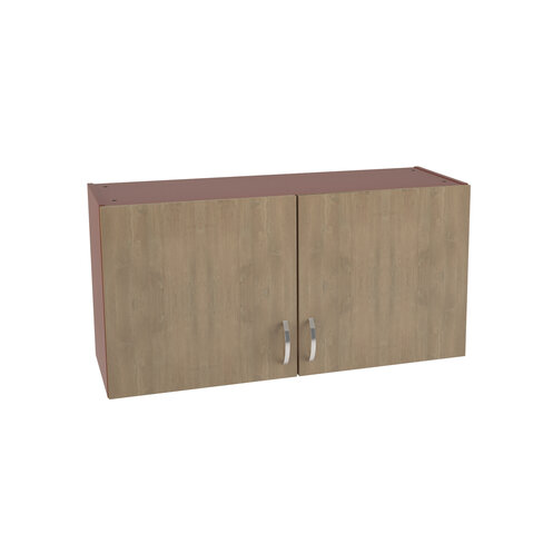 Meuble à suspendre - Lagune - l. 120 x h. 60 x pr. 40 cm - 2 portes - à fixer