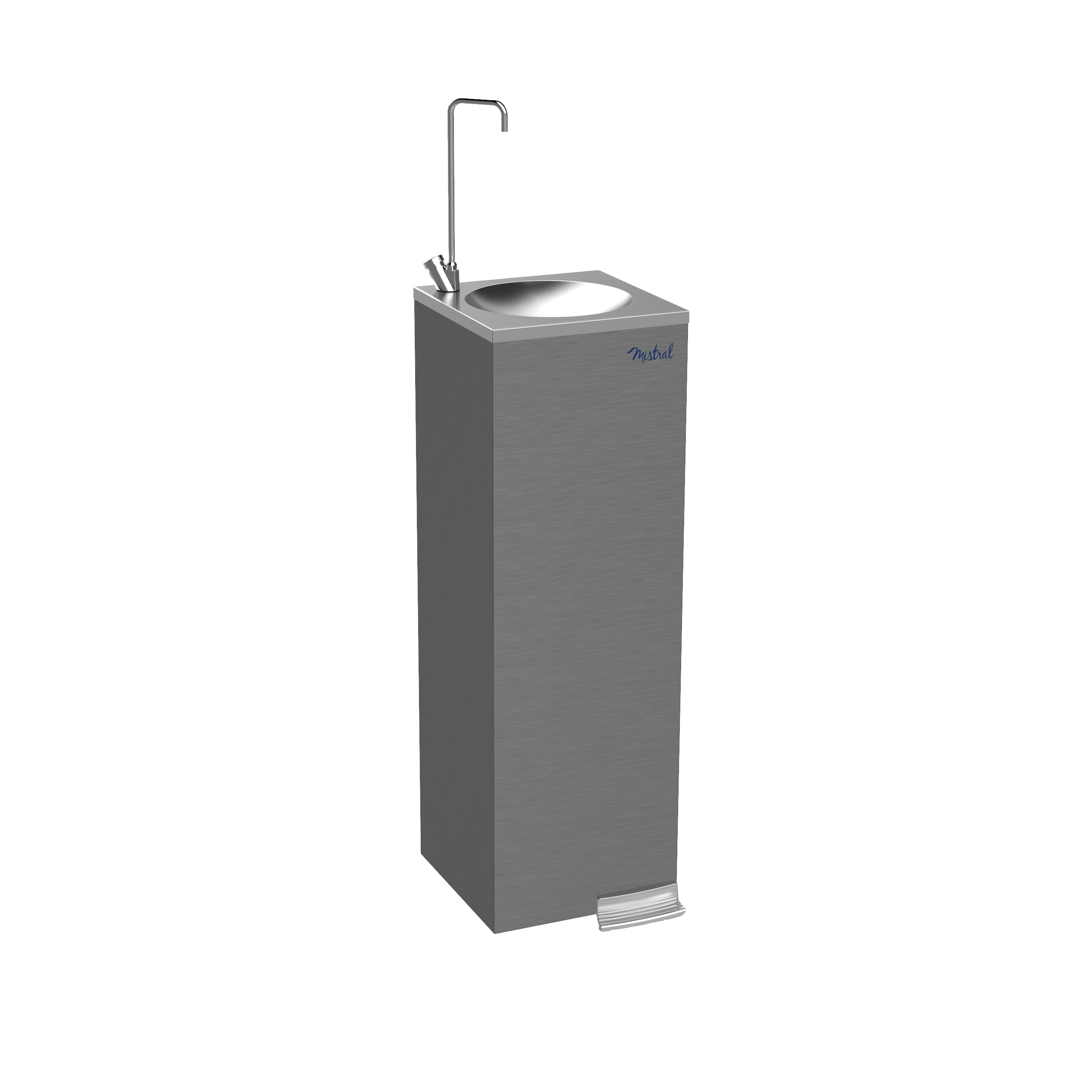 Fontaine à eau réfrigérée Eco D55 à pédale 59 l/h - inox