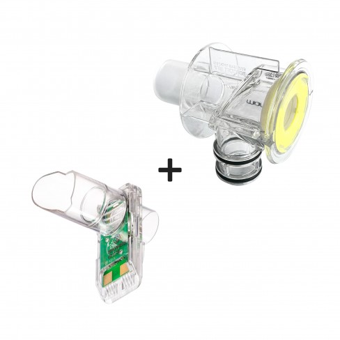 Pack de 100 valves expiratoires Monnal'Eva (avec membrane) et 100 capteurs expiratoire, usage unique