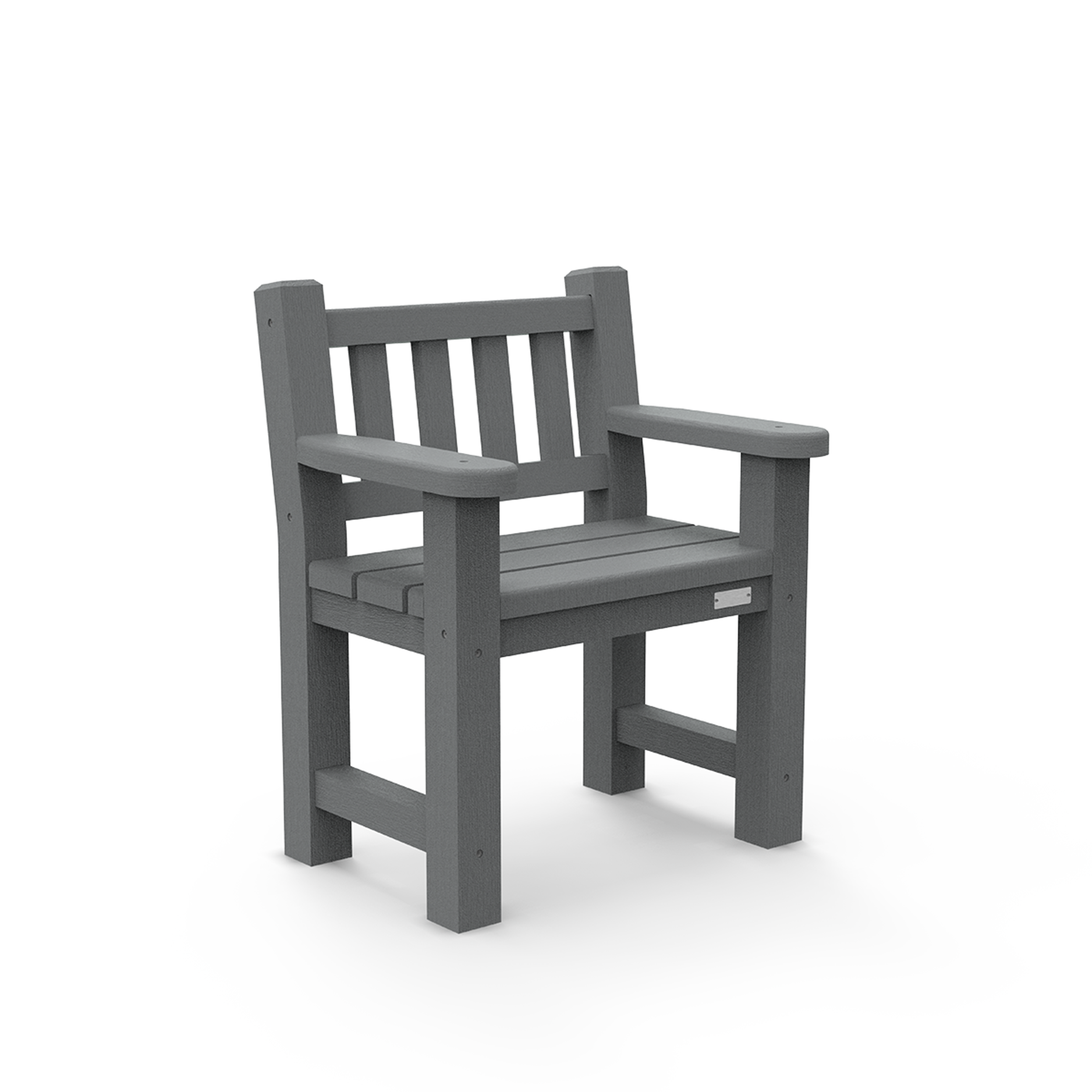 Fauteuil Garden avec 2 accoudoirs – plastique recyclé - l. 72 cm – coloris standard