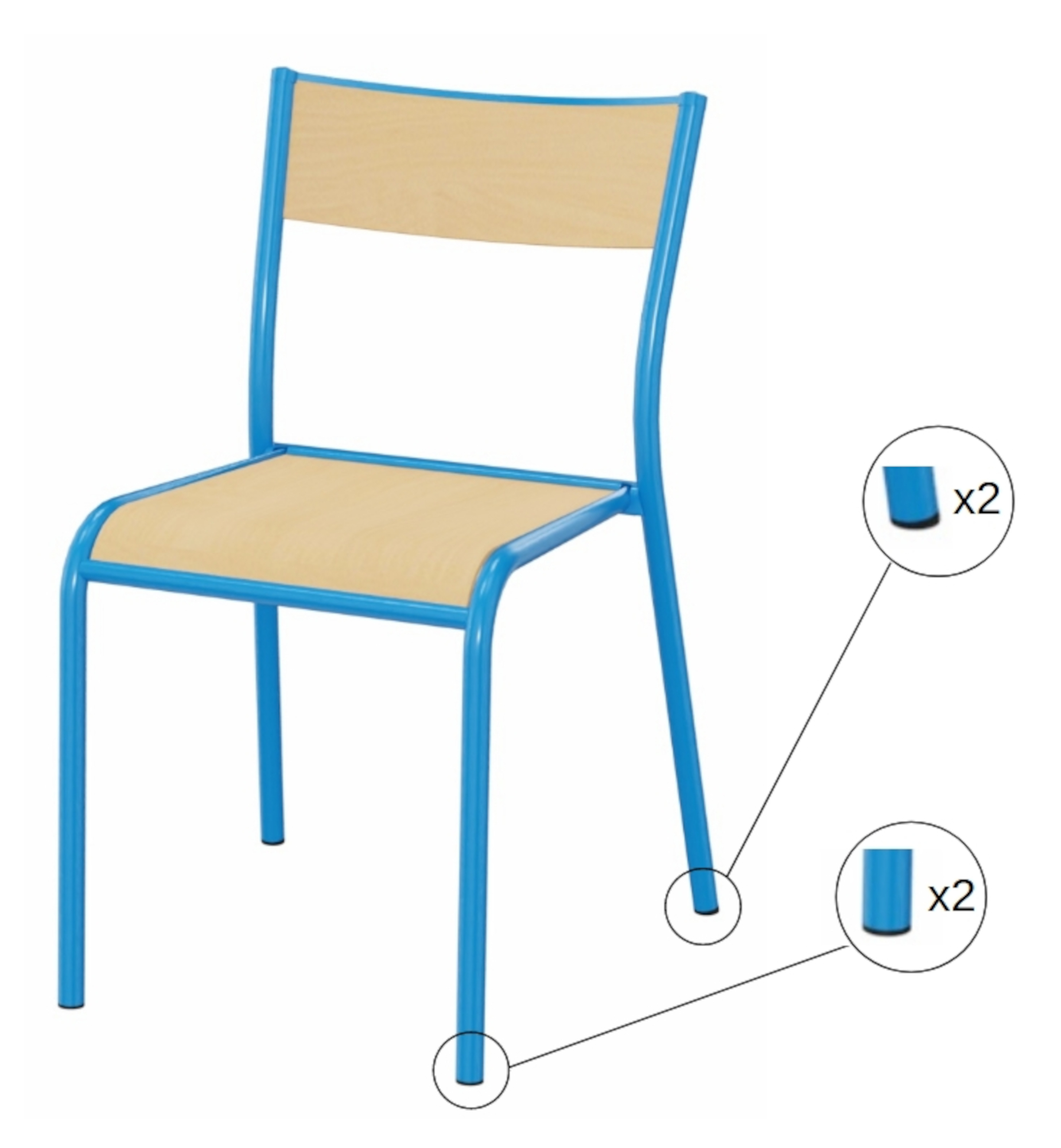 Embout pour chaise 510 - lot de 4