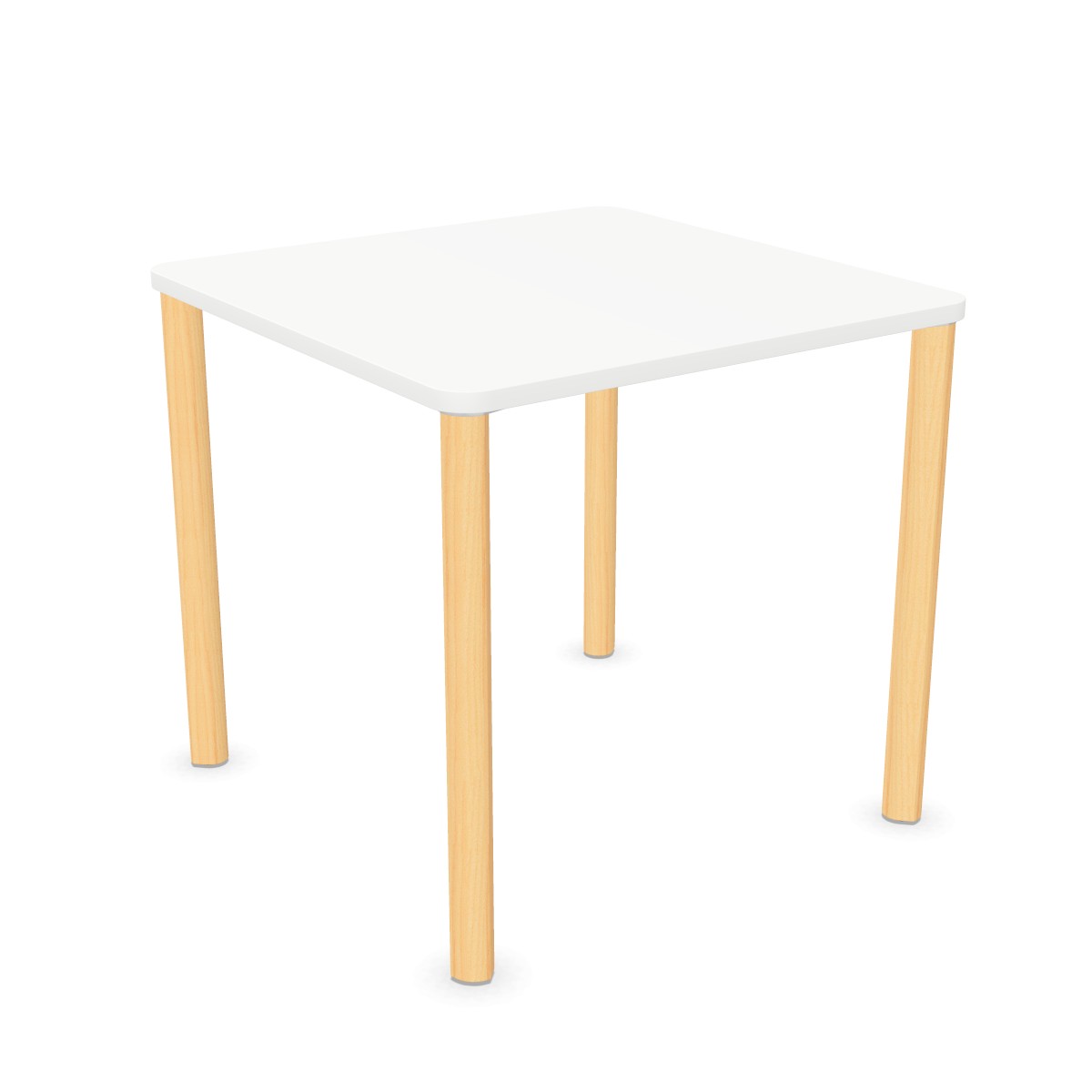 Table ARN 80 x 80 cm - 4 pieds bois