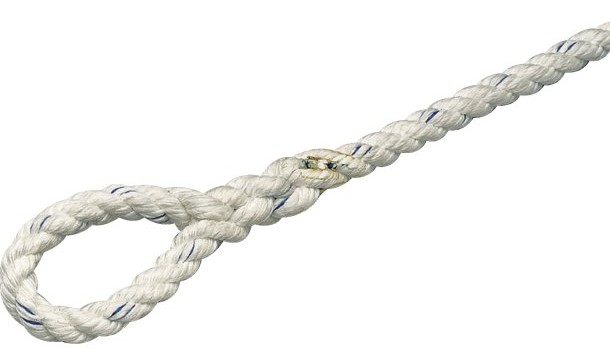 Bosse amarrage polyester 3 torons - Ø 10 mm - l. 10 m