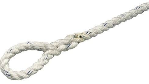 Bosse amarrage polyester 3 torons - Ø 12 mm - l. 10 m