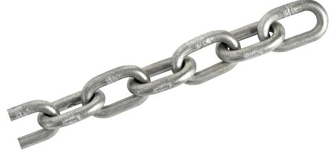 Chaine calibrée galvanisée au feu - Ø 10 mm - l. 25 m