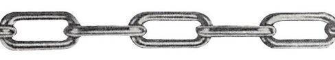 Chaine maillon long inox - Ø 2mm - l. 50 m