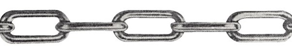 Chaine maillon long inox - Ø 3mm - l. 50 m