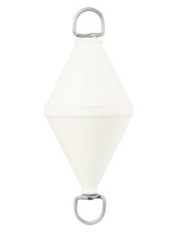 Bouée de corps-mort à tige - Ø 50 cm - blanche