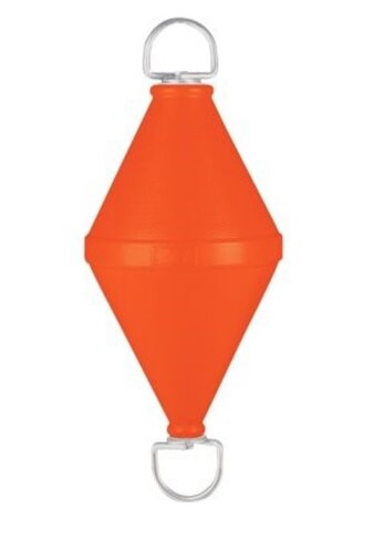 Bouée de corps-mort à tige - Ø 50 cm - orange