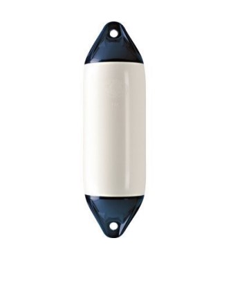 Pare-battage long - Ø 37 cm - blanc à embout bleu