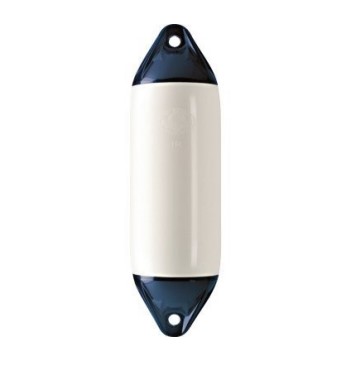 Pare-battage long - Ø 46,5 cm - blanc à embout bleu