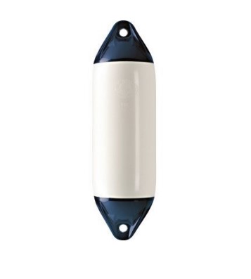 Pare-battage long - Ø 61 cm - blanc à embout bleu