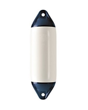 Pare-battage long - Ø 147,5 cm - blanc à embout bleu