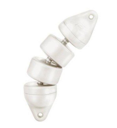 Pare-battage articulé - 12 x 48 cm - blanc