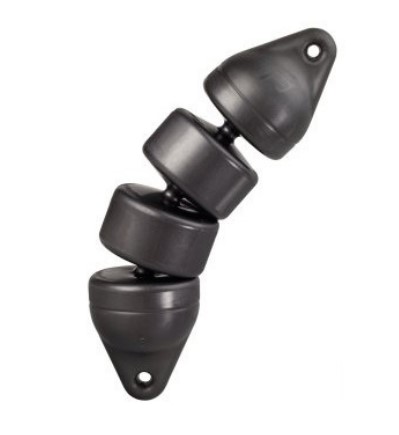 Pare-battage articulé - 15 x 60 cm - noir
