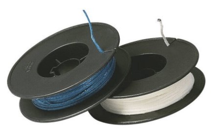 Tresse polyester paraffinée - Ø 1 mm - l. 30 m - bleue
