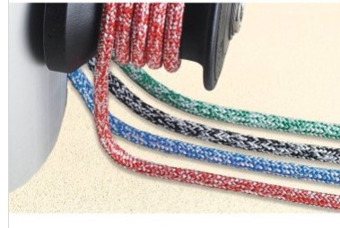Drisse Dyneema - Ø 12 mm - l. 110 m - rouge/blanche