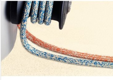 Ecoute Dyneema - Ø 10 mm - l. 110 m - bleue/jaune