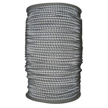Sandow nu - Ø 3 mm - bobine 100 m - blanc/noir
