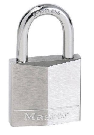 Cadenas laiton chromé anse inox - 20 mm