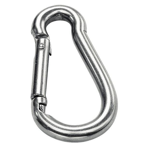 Mousqueton inox sans oeil - l. 50 mm