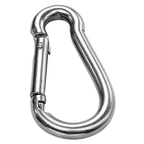 Mousqueton inox sans oeil - l. 50 mm