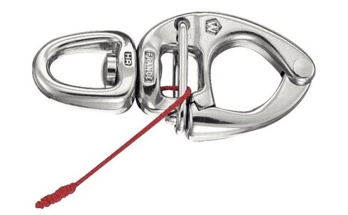 Mousqueton inox à ouverture sous charge - l. 150 mm