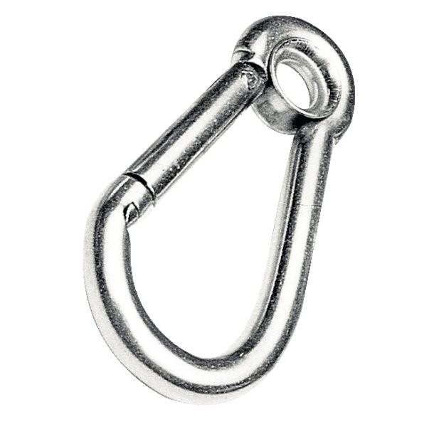 Mousqueton inox à oeil - l. 60 mm