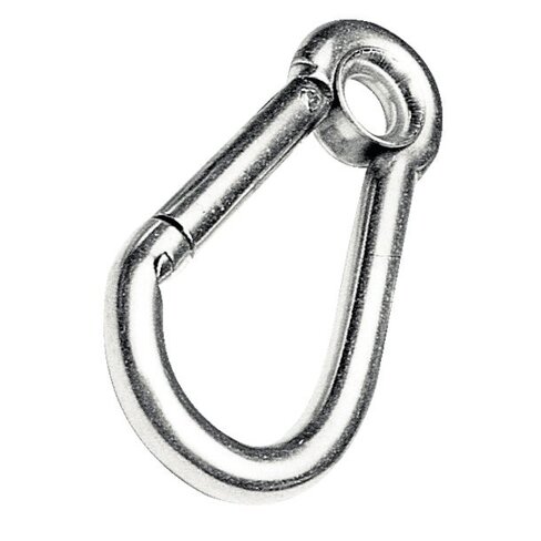 Mousqueton inox à oeil - l. 100 mm