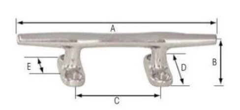 Taquet inox - 102 mm
