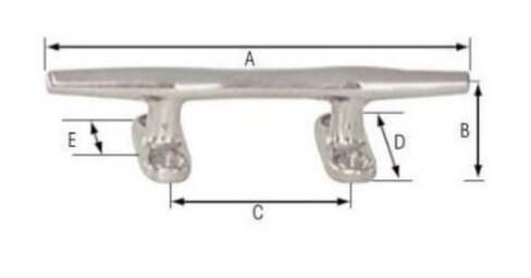 Taquet inox - 152 mm