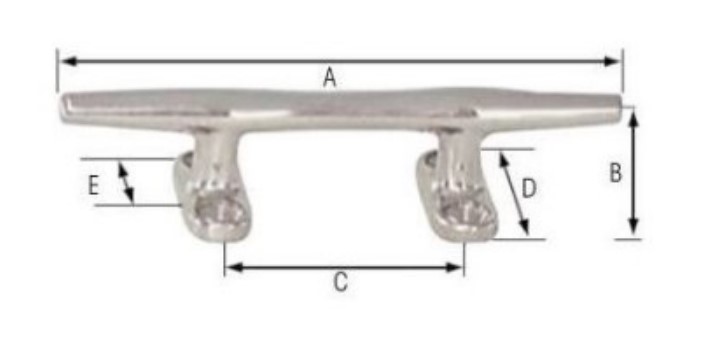 Taquet inox - 254 mm
