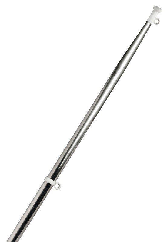 Hampe de pavillon en inox - l. 60 cm
