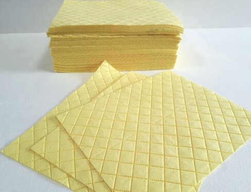 Feuille absorbante tous liquides et produits chimiques - 40 x 50 cm - (lot de 200)