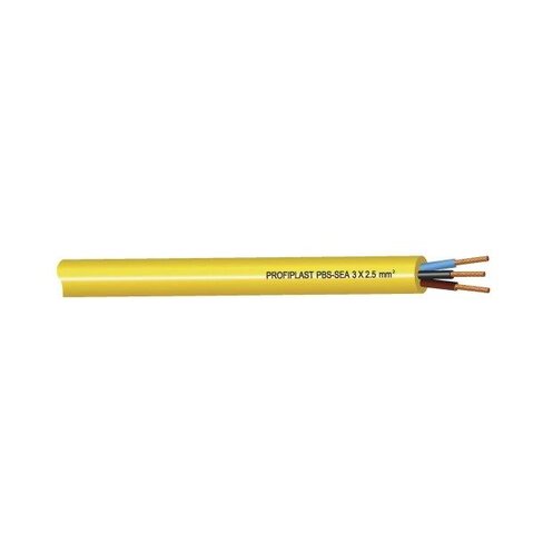 Câble Profiplast PBS-SEA - 3 x 2,5 mm² - l. 1 m - jaune
